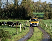 ESB Networks Van driving farm lane